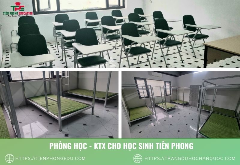 KTX, phòng học tại Tiên Phong Education - Du Học Hàn Quốc 2024 không khó với TPE